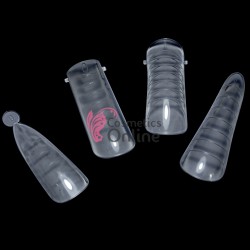 Tipsuri 96 bucati Transparente Refolosibile Smart Forms pentru Acryl Gel, Polygel 4 in 1 art TPS30 